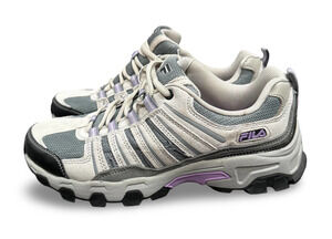 Fila Trail Running Hiking Shoes Gray Purple Women's Size 9